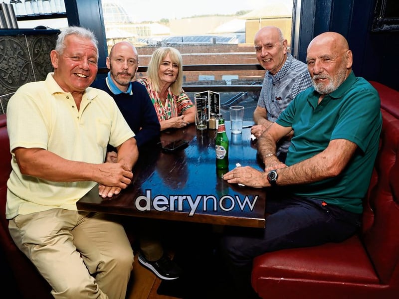 Mickey O’Connor celebrating his 70th birthday with guests in the Bentley. (Photos - Tom Heaney, nwpresspics)