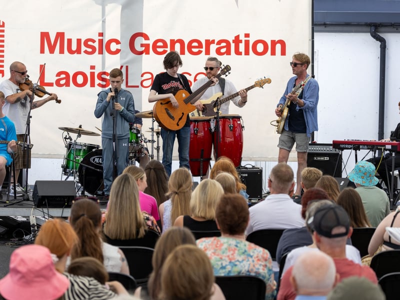Musicians drew the crowds to their feet as Music Generation Laois recently held their Summer School of Rock & Pop Show in the Laois Music Centre, on Sunday July 13. 