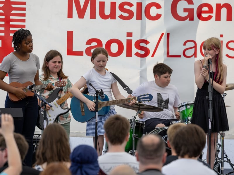 Musicians drew the crowds to their feet as Music Generation Laois recently held their Summer School of Rock & Pop Show in the Laois Music Centre, on Sunday July 13. 