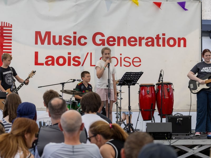 Musicians drew the crowds to their feet as Music Generation Laois recently held their Summer School of Rock & Pop Show in the Laois Music Centre, on Sunday July 13. 