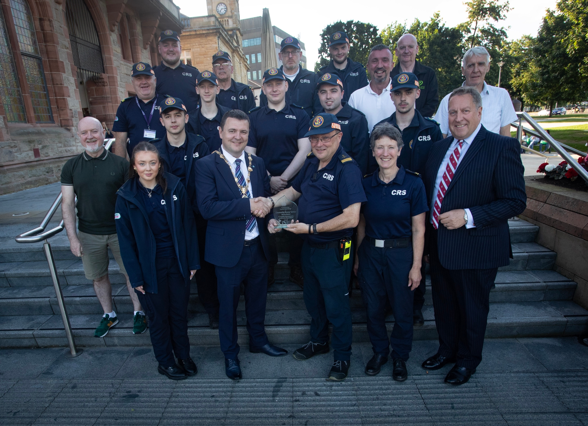 IN PICTURES: Community Rescue Service honoured in Derry's Guildhall