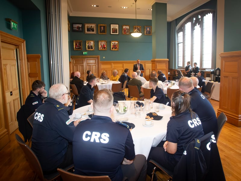 IN PICTURES: Community Rescue Service honoured in Derry's Guildhall
