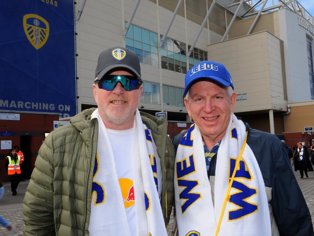Leeds United v Wolverhampton Premier League sat 18-04-2026 pic Steve Riding Frode Gundersen and Anders Linnerud of Norway