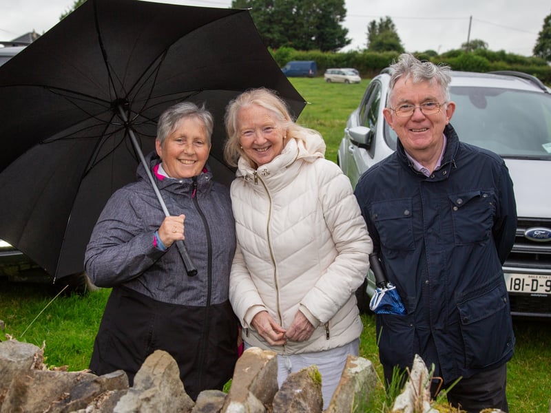A cemetery mass has been held in a Laois graveyard for the first time in over 100 years. Photos by Stephen Murphy. It is not known exactly how old Kilcronan cemetery in Ballinakill is, with the oldest headstone in the graveyard dated 1758. It has been over 100 years since a cemetery mass was held in the graveyard, and over ten years since the graveyard was cleaned up. The parish council recently organised the clean up of the graveyard, with help from local man Patrick O'Meara. Fr Paddy Byrne blessed the graves and the graveyard, with over 74 locals in attendance. "The cemetery mass went very well, there was a huge crowd," Chair of Ballinakill's Parish Council, Mr Patrick McDonnell told the Leinster Express / Laois Live. "It had been ten years since the last time the graveyard was cleaned up, and it was over thirty years the time before that. This was also the first graveyard mass to be held in over 100 years," Mr McDonnell explained. "There are a couple of hundred people buried in the graveyard. Years and years ago, there were bodies washed away in a flood, with coffins seen floating down the river," he said. "The last person to be buried here was in 1993." The parish council have said that they intend to hold a graveyard mass in Kilcronan every year, from now on. Located on the west bank of the Owenbeg river, the graveyard contains ruins of a medieval church and monastery associated with St Cronan. The graveyard contains ruins of medieval church marked on an 1841 Ordinance Survey map as 'Kilcronan Church (in ruins)'. The ruins of this monastery are fragmented, consisting simply of parts of the west gable and south wall. Read Next: Curtain call: Portlaoise arts centre announces change in leadership