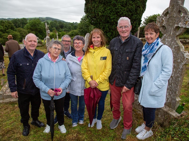 A cemetery mass has been held in a Laois graveyard for the first time in over 100 years. Photos by Stephen Murphy. It is not known exactly how old Kilcronan cemetery in Ballinakill is, with the oldest headstone in the graveyard dated 1758. It has been over 100 years since a cemetery mass was held in the graveyard, and over ten years since the graveyard was cleaned up. The parish council recently organised the clean up of the graveyard, with help from local man Patrick O'Meara. Fr Paddy Byrne blessed the graves and the graveyard, with over 74 locals in attendance. "The cemetery mass went very well, there was a huge crowd," Chair of Ballinakill's Parish Council, Mr Patrick McDonnell told the Leinster Express / Laois Live. "It had been ten years since the last time the graveyard was cleaned up, and it was over thirty years the time before that. This was also the first graveyard mass to be held in over 100 years," Mr McDonnell explained. "There are a couple of hundred people buried in the graveyard. Years and years ago, there were bodies washed away in a flood, with coffins seen floating down the river," he said. "The last person to be buried here was in 1993." The parish council have said that they intend to hold a graveyard mass in Kilcronan every year, from now on. Located on the west bank of the Owenbeg river, the graveyard contains ruins of a medieval church and monastery associated with St Cronan. The graveyard contains ruins of medieval church marked on an 1841 Ordinance Survey map as 'Kilcronan Church (in ruins)'. The ruins of this monastery are fragmented, consisting simply of parts of the west gable and south wall. Read Next: Curtain call: Portlaoise arts centre announces change in leadership