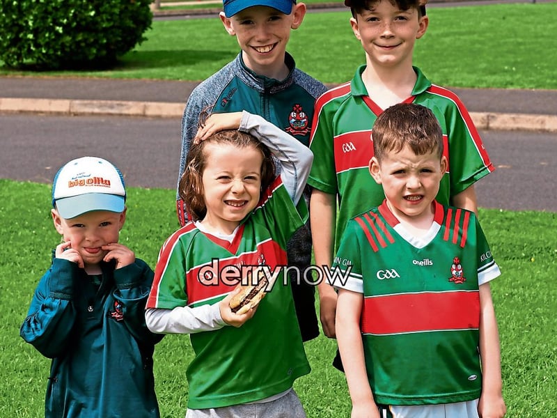 Young Gaelic football supporters at the John West “Féile Peil na nÓg 2025 held in Owenbeg. (Photo - Tom Heaney, nwpresspics)
