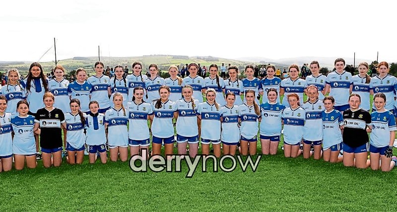 The Ballinderry ladies team at the John West “Féile Peil na nÓg 2025 held in Owenbeg. (Photos - Tom Heaney, nwpresspics)
