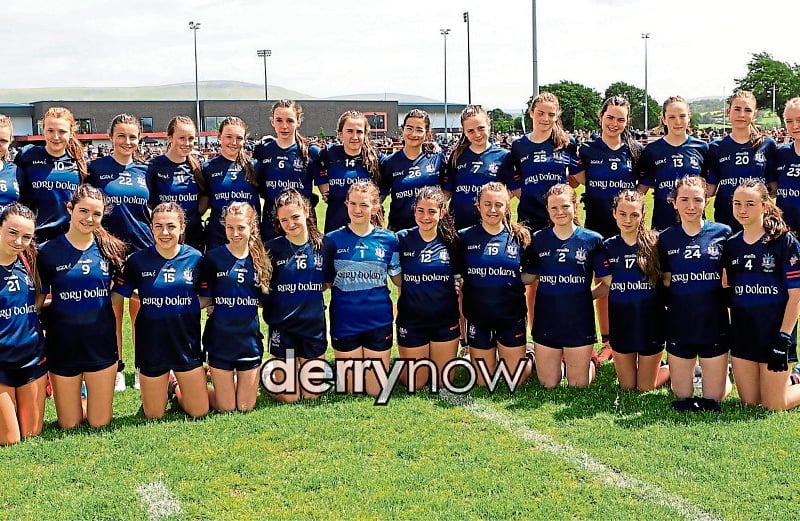 The New York ladies team at the John West “Féile Peil na nÓg 2025 held in Owenbeg. (Photo - Tom Heaney, nwpresspics)