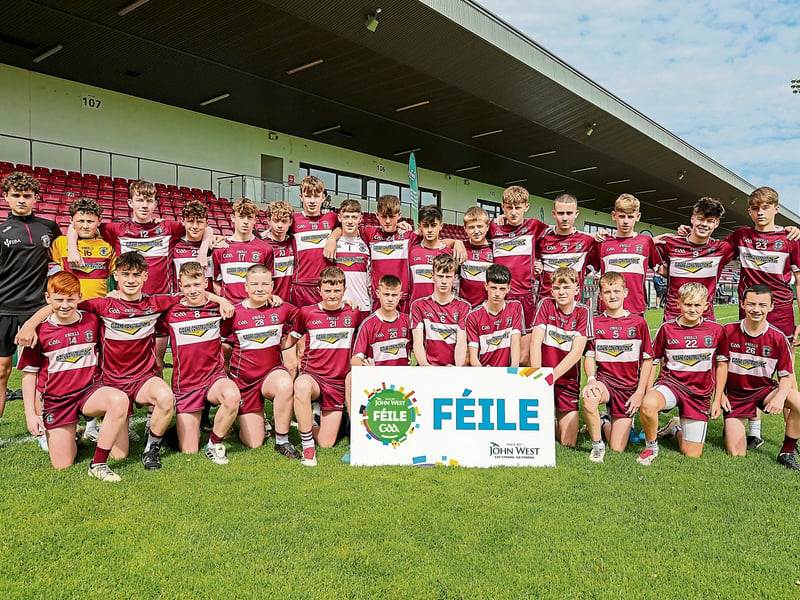 The Ballinascreen (Derry) side which competed at the John West Féile Peile na nÓg National Finals 2025 at the Derry GAA Centre of Excellence, Owenbeg Sponsored for the tenth time by John West, it is one of the biggest underage sporting events on the continent. (Photo: Lorcan Doherty)