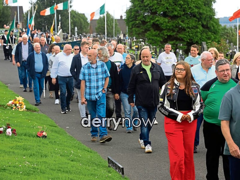 A section of the large crowd at the annual Volunteers Commemoration. (Photos - Tom Heaney, nwpresspics)