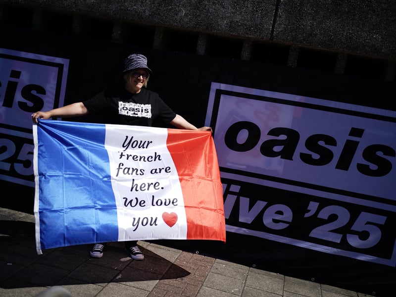 Fans have come from far and wide to see their idols in Cardiff.
