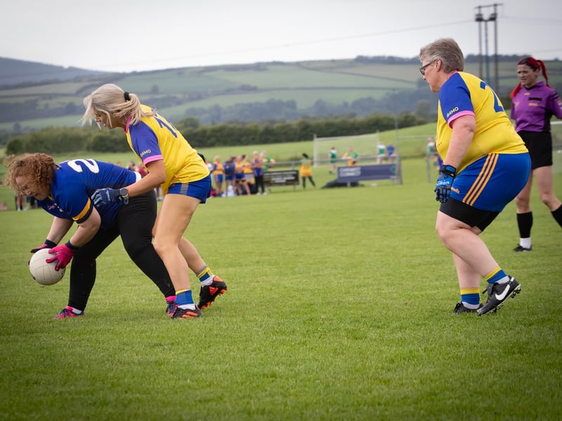 Action from the Burt v Steelstown game on Saturday.
