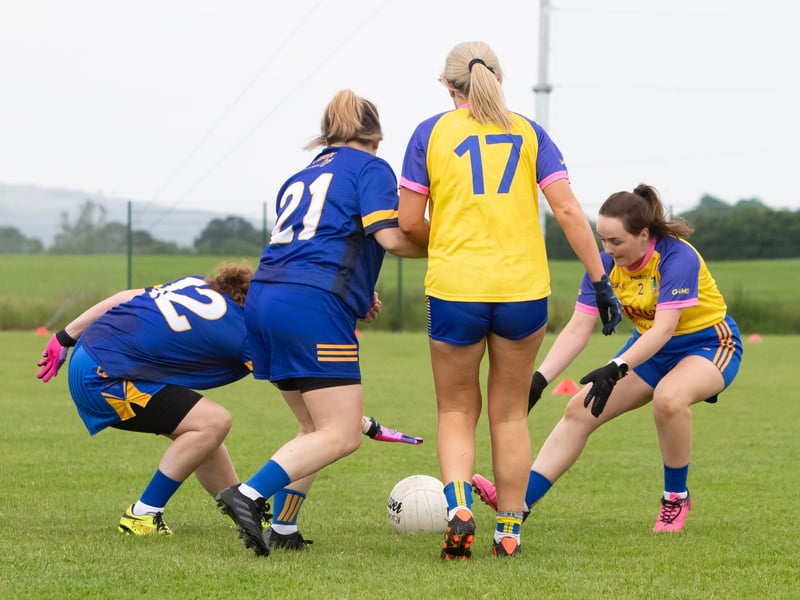 Action from the Burt v Steelstown game on Saturday.