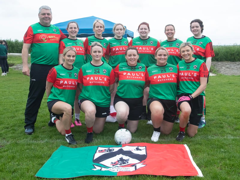 The Doire Trasna Ladies pictured before Saturday's Ulster Ladies Blitz at Beart GAC.
