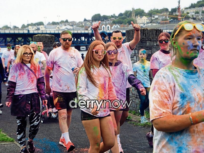 Thumbs from this participant at the ARC Fitness 3k Colour Dash.