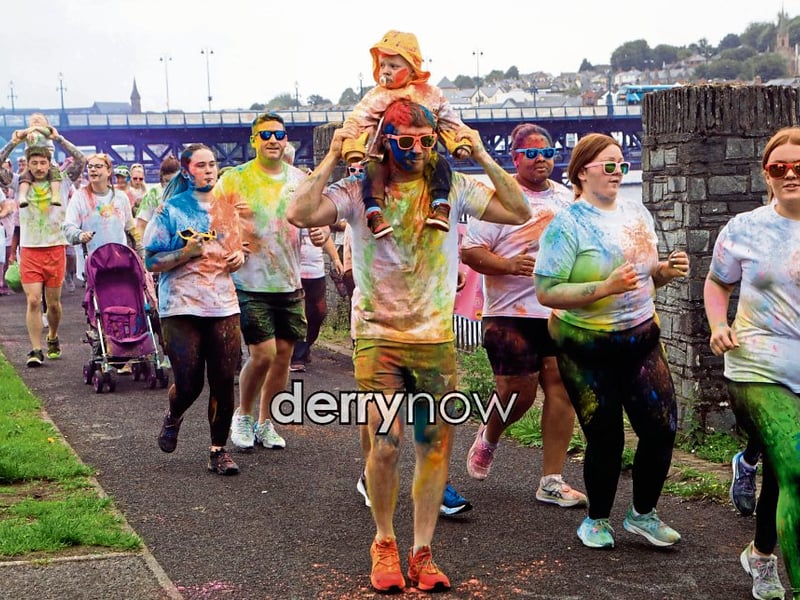 Family fun at the ARC Fitness 3k Colour Dash.