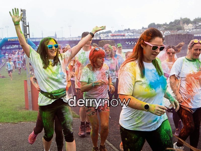 Runners taking part in the ARC Fitness 3k Colour Dash.