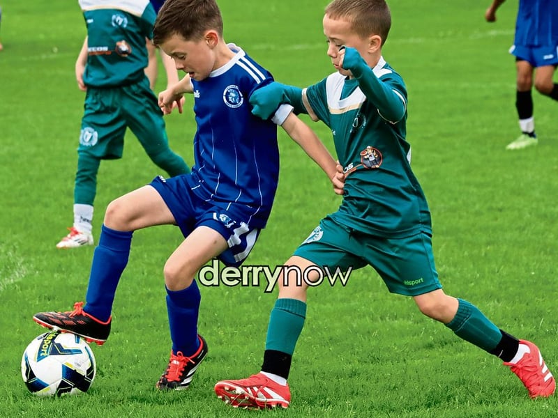 Action at the Gerry McAuley U-8 festival of games.