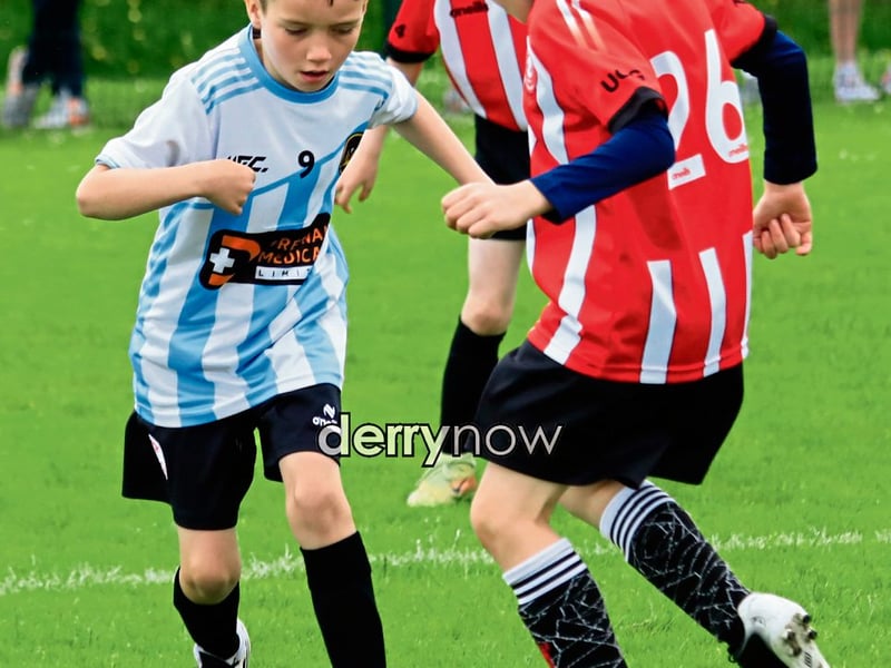 Action at the Gerry McAuley U-8 festival of games.