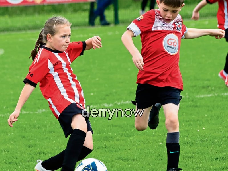 Action at the Gerry McAuley U-8 festival of games at Oakland Park on Sunday. (Photos - Tom Heaney, nwpresspics)