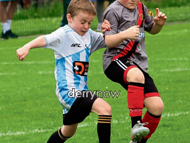 Action at the Gerry McAuley U-8 festival of games.