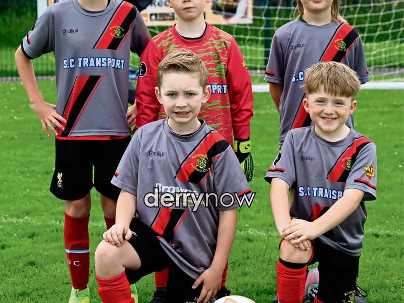 Kildrum Tigers team who took part in the Gerry McAuley U-8 festival of games at Oakland Park on Sunday. (Photo - Tom Heaney, nwpresspics)