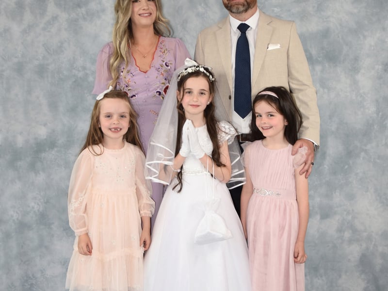 Celebrating First Communion day at St. Canice's Dungiven (Photos: Mary K Burke)