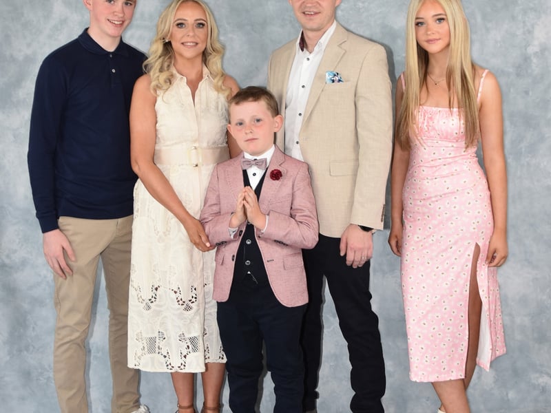 The McCorriston family on First Communion day (Photos: Mary K Burke)