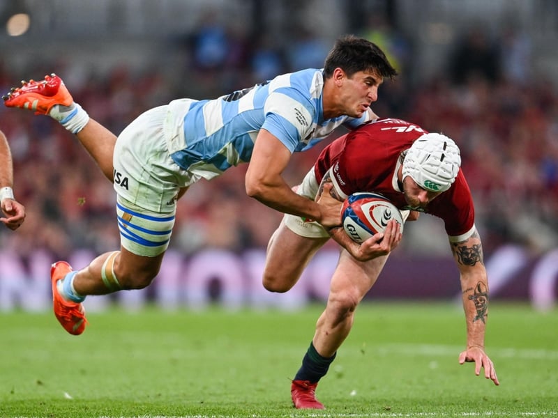 History was made on Friday night when the the British & Irish Lions played on Irish soil for the first time, ahead of their summer tour of Australia. for the first time, ahead of their summer tour of Australia. Andy Farrell's side were beaten 28-24 by Argentina in front of a near capacity crowd at the Avia Stadium in Dublin. The squad departed for Australia on Saturday ahead of their nine-match tour down under, beginning next Saturday with a match against Western Force in Perth. The much-anticipated tour, which will see tens of thousands of Lions fans travelling to Australia, will culminate in three test matches against the Wallabies on July 19, July 26 and August 2. All nine of the British & Irish Lions matches in Australia will be broadcast in Ireland by Sky Sports. PICTURES: Sportsfile