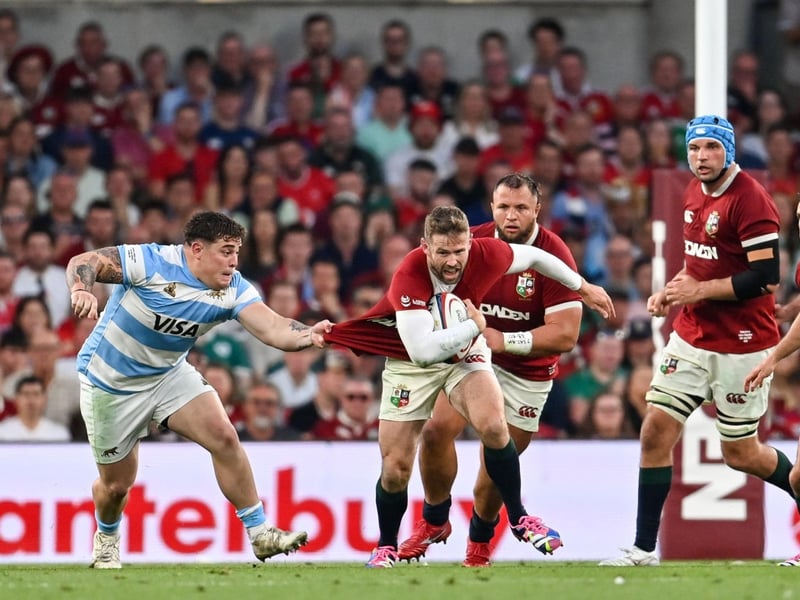 History was made on Friday night when the the British & Irish Lions played on Irish soil for the first time, ahead of their summer tour of Australia. for the first time, ahead of their summer tour of Australia. Andy Farrell's side were beaten 28-24 by Argentina in front of a near capacity crowd at the Avia Stadium in Dublin. The squad departed for Australia on Saturday ahead of their nine-match tour down under, beginning next Saturday with a match against Western Force in Perth. The much-anticipated tour, which will see tens of thousands of Lions fans travelling to Australia, will culminate in three test matches against the Wallabies on July 19, July 26 and August 2. All nine of the British & Irish Lions matches in Australia will be broadcast in Ireland by Sky Sports. PICTURES: Sportsfile