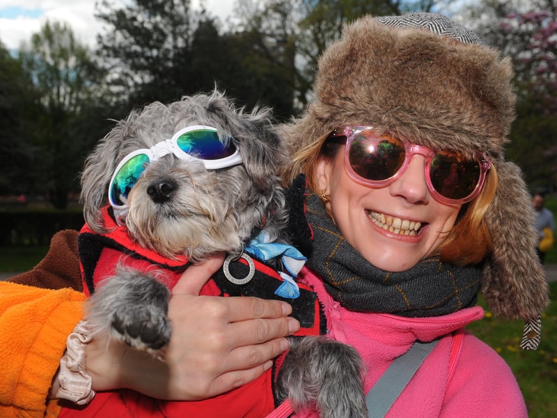 Apre ski for Fred the jackapoo and Caragh McHugh.