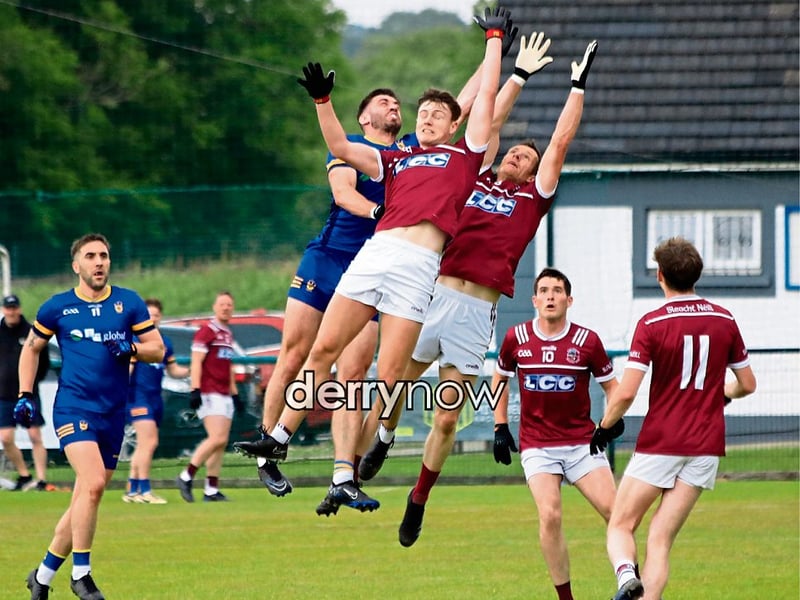 Steelstown Brian Ogs v Slaughtneil action on Sunday. (Photos - Tom Heaney, nwpresspics)