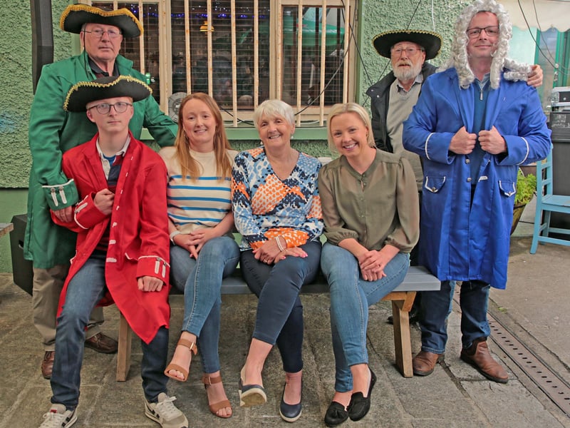 Caption: Joe, Eoin, Joanne, Chris, Lorraine, Seán and Mel Farrell
