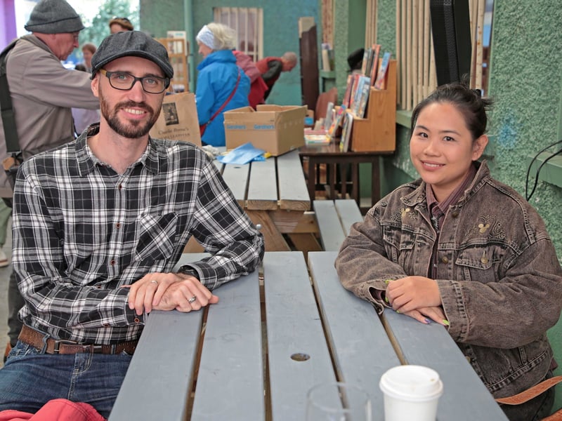 Caption: Emmett Lynch, Stephanie Tang