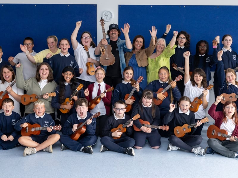Music Generation Laois held a Ukulele Programme Concert at Scoil Bhríde, Portlaoise, under the direction of Musician Educator Terry Byrne.