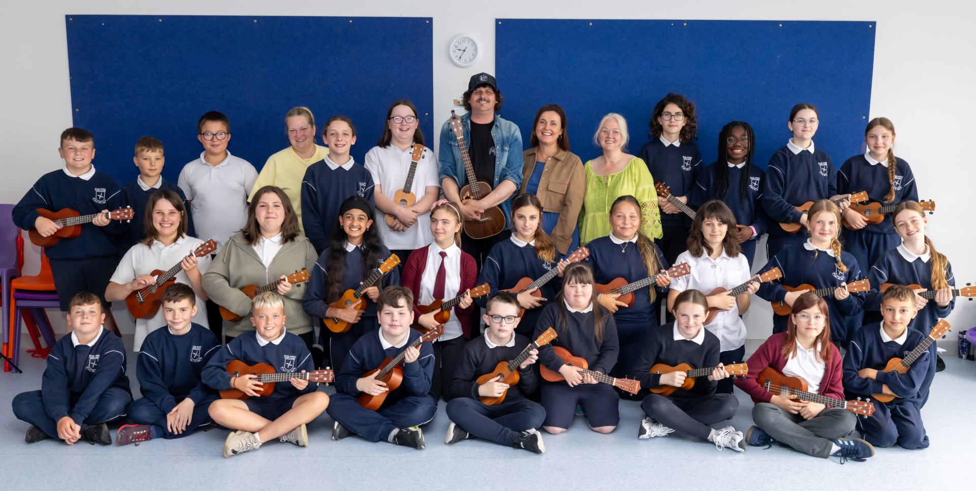 Music Generation Laois held a Ukulele Programme Concert at Scoil Bhríde, Portlaoise, under the direction of Musician Educator Terry Byrne.