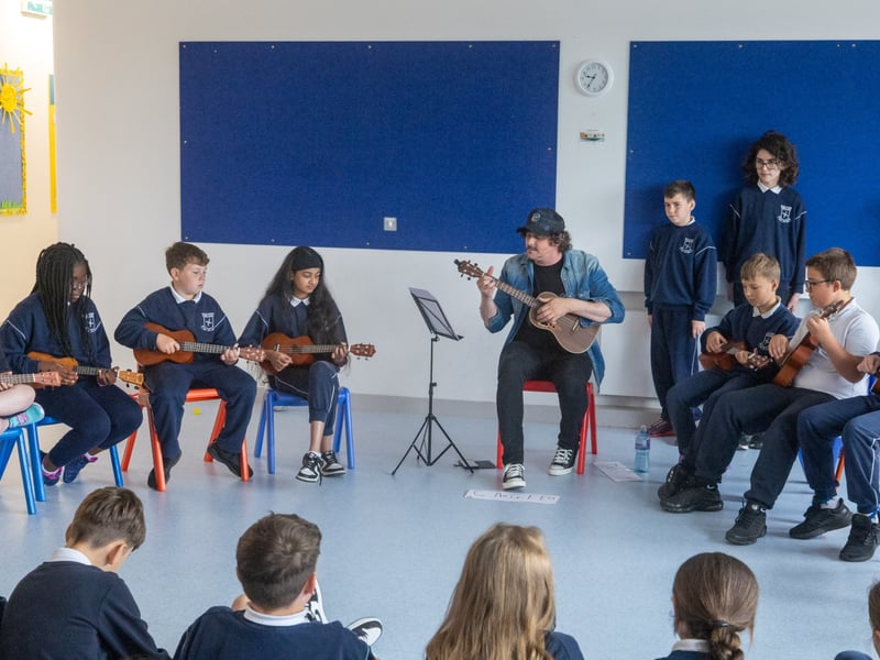 Music Generation Laois held a Ukulele Programme Concert at Scoil Bhríde, Portlaoise, under the direction of Musician Educator Terry Byrne.