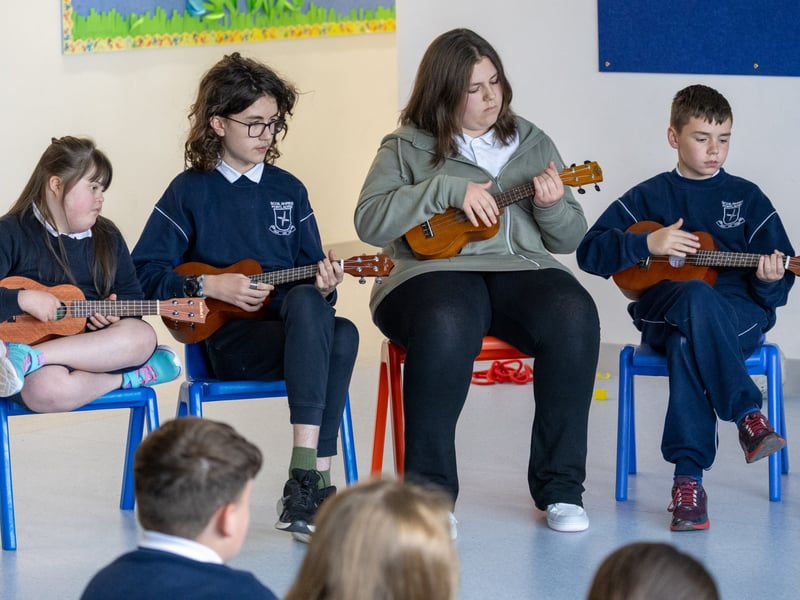 Music Generation Laois held a Ukulele Programme Concert at Scoil Bhríde, Portlaoise, under the direction of Musician Educator Terry Byrne.