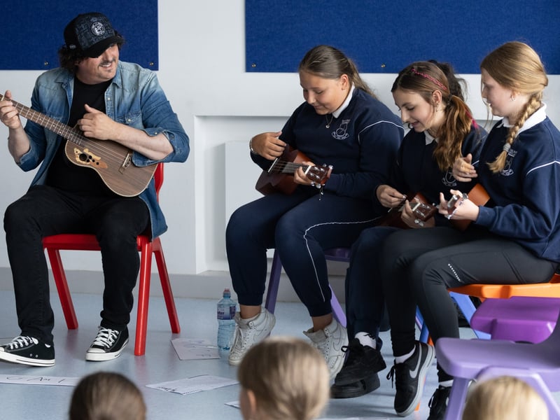 Music Generation Laois held a Ukulele Programme Concert at Scoil Bhríde, Portlaoise, under the direction of Musician Educator Terry Byrne.