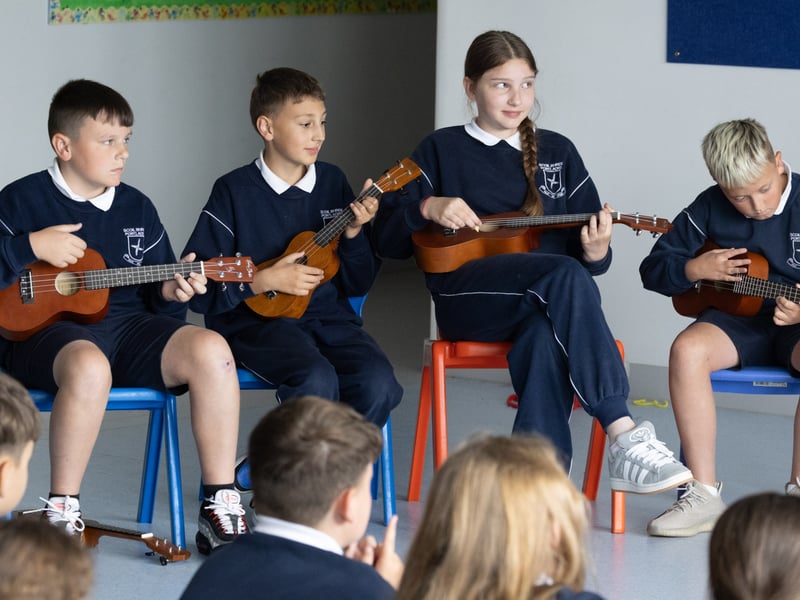 Music Generation Laois held a Ukulele Programme Concert at Scoil Bhríde, Portlaoise, under the direction of Musician Educator Terry Byrne.