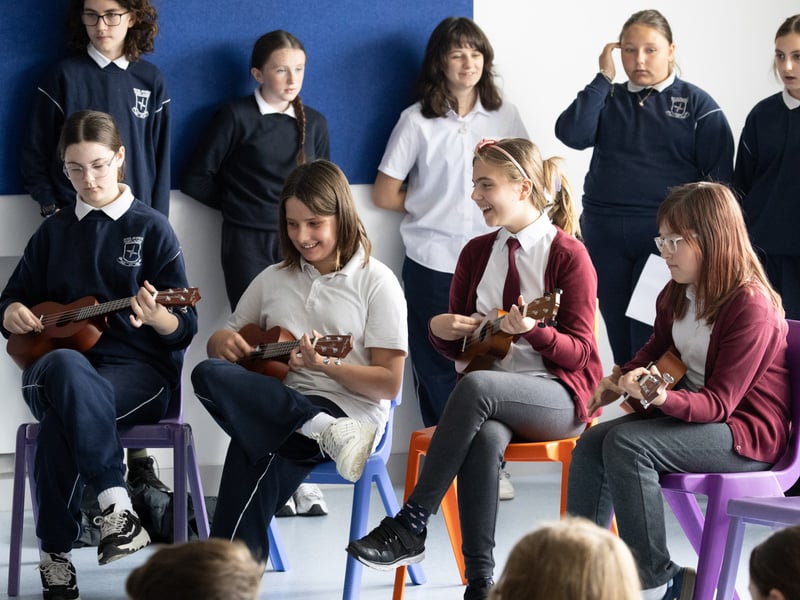 Music Generation Laois held a Ukulele Programme Concert at Scoil Bhríde, Portlaoise, under the direction of Musician Educator Terry Byrne.