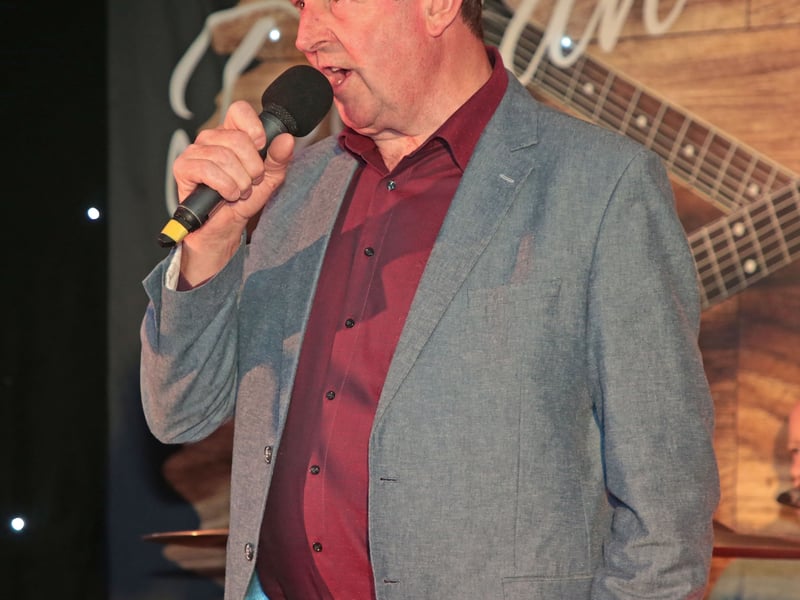 Caption: Mick Flavin performing at The Hill Top Festival in Aughnacliffe last Friday night