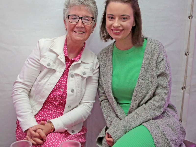 Caption: Teresa and Aoife McNamee at The Hill Top Festival, Aughnacliffe
