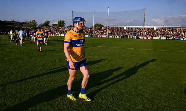 The Clare hurlers' All-Ireland title defence could end as early as next weekend after Brian Lohan's side lost to Tipperary in an epic encounter in Ennis on Saturday evening. The Banner remain winless in this year's Munster SHC with just one match left - against Limerick on Sunday, May 25. Having trailed by 12 points at Zimmer Biomet Páirc Chíosóg, Clare rallied in the second half and drew level with Tipperary before Liam Cahill's side mounted a response to ensure a three-point victory. In front of just over 20,000 supports, the final score was Clare 2-21 Tipperary 4-18. While Clare don't play next weekend, the results of the Tipperary v Waterford and Limerick v Cork matches will determine the stakes for the final weekend of this year's Munster SCH. READ NEXT: Former Clare hotelier lands key role as Shannon Chamber confirms new appointment Clare need a freak combination of results to go their way and will have to beat Limerick at TUS Gaelic Grounds to have any chance of progressing to the All-Ireland series. PICTURES: Sportsfile