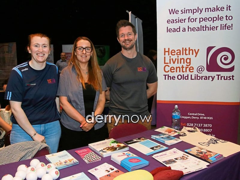Julie, Sabrina and Conor, Healthy Living Centre.