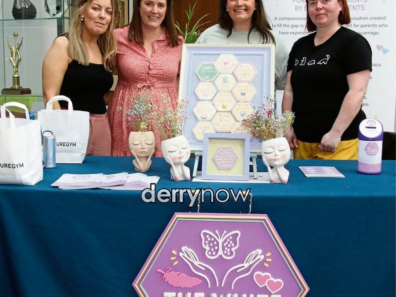 Selina Casey, Aislinn O'Carroll, Rachel Doherty and Rachel Carlin, The White Butterfly Foundation. (Photos - Deirdre Heaney, nwpresspics)