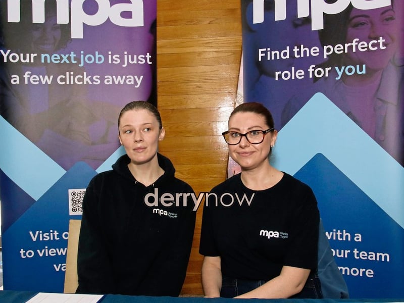 Lauren and Kirstin, MPA. (Photo - Deirdre Heaney, nwpresspics)