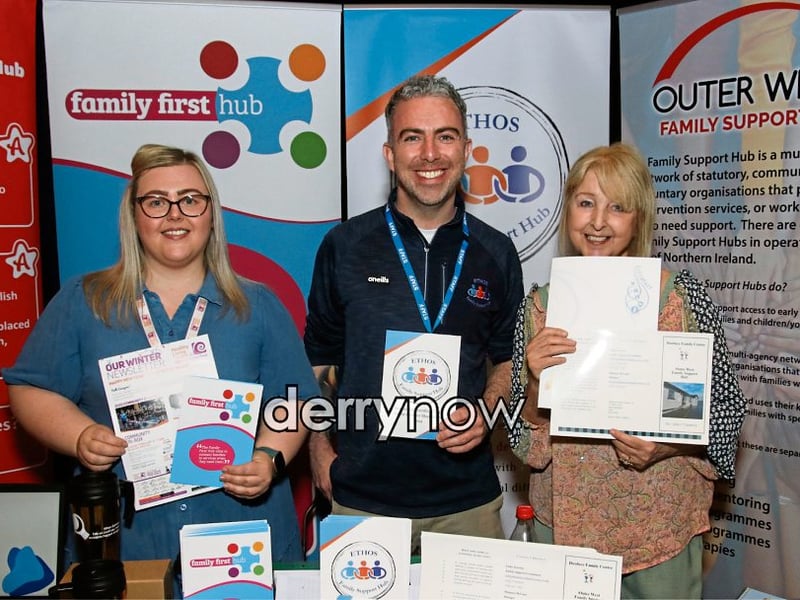 Natasha Burke, OLT Family First Hub, Marty Daly, Ethos Family Support Hub and Cathy Sweeney, Outer North West Family Support Hub.