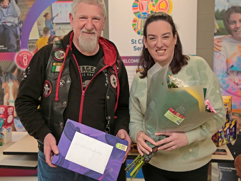 CAPTION: Noel Jordan of Heatseizers MCC is pictured with Audrey Ryan Picture: Shelley Corcoran
