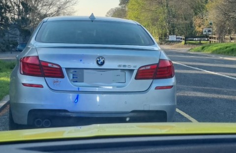 Gardaí in Kilkenny have issued a warning to local drivers who drive over hatch markings (which they have referred to as 'no go' zones) to overtake. "Using those stripy lines of a hatch marking to make an overtake is a badly hatched plan," a garda spokesperson said after stopping two motorists recently for the offence. "The drivers of this BMW and Mercedes (pictures above - click '>' or 'NEXT' for next pic) received fixed charge notices for their troubles. READ NEXT: 'Horrific' incidents in area of Kilkenny amid intimidation, vandalism and fires "Hatch markings are a no go zone and not for sneaky overtakes!" FOR MORE LOCAL NEWS, CLICK HERE